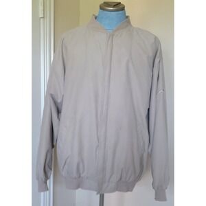 Slazenger MEN'S Golf Wind Breaker‎ Brown Full Zip Jacket SIZE XL